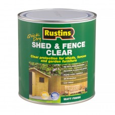 Захисне просочення для дерев'яних навісів і зборів Rustins Quick Dry Shed & Fence Clear